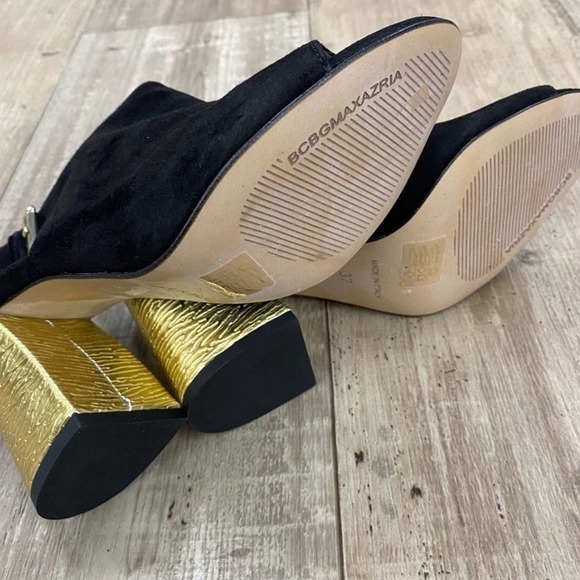 BCBG MAXAZRIA Peep-Toe Mules in Black Size 37 - Picture 3 of 11